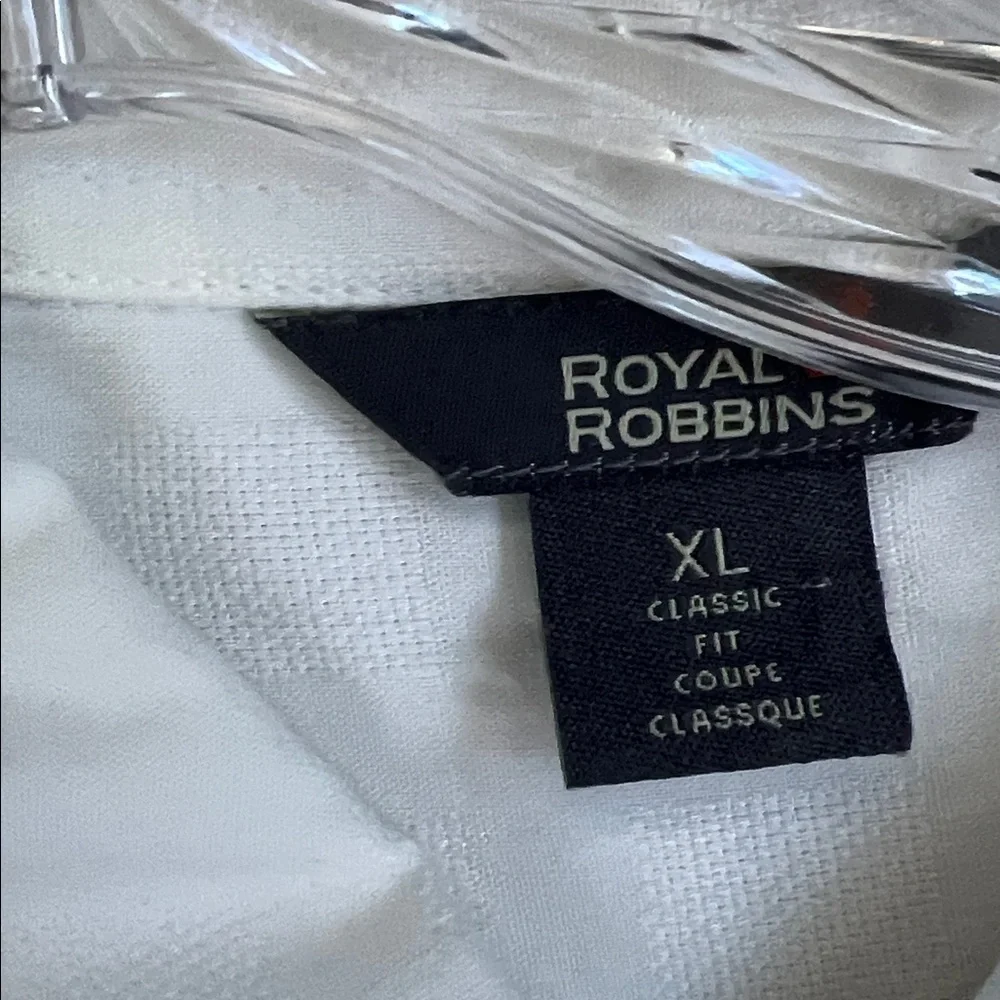 Royal Robbins San Juan Dry Off White Button Down Shirt, Men’s XL, 89% Modal - Picture 3 of 9